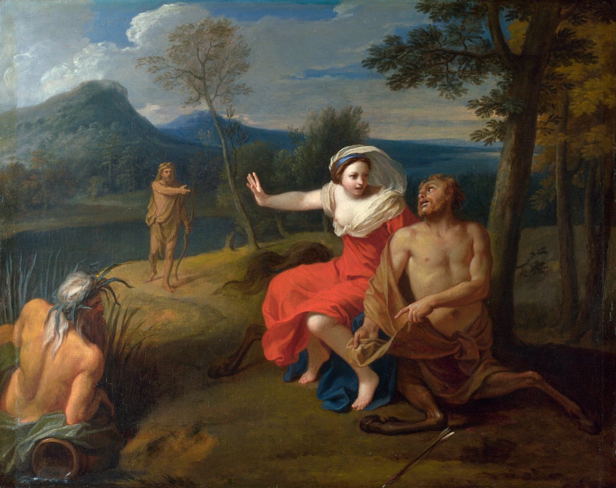 نيسوس (نيسوس) وديجانير - بولوني ، لويس دي ، الأصغر (1654-1733) نيسوس وديجانيرا زيت على قماش حوالي 1705 المتحف الوطني ، لندن 65،4x80،6 بواسطة لويس دي بولون