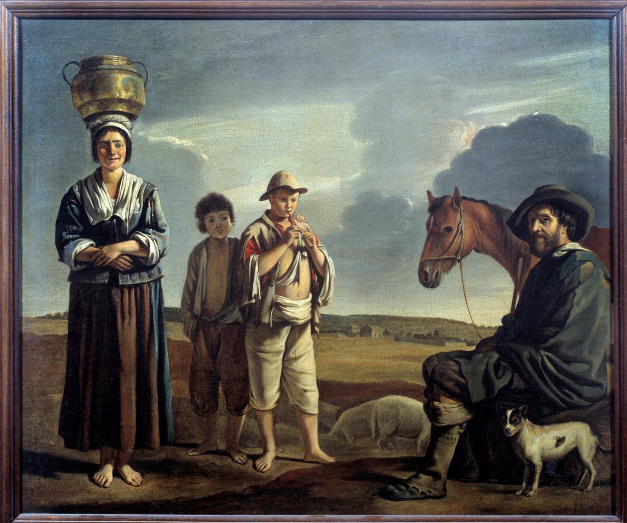 La halte du horalier لوحة بواسطة لويس لو ناين بواسطة لويس لو نين