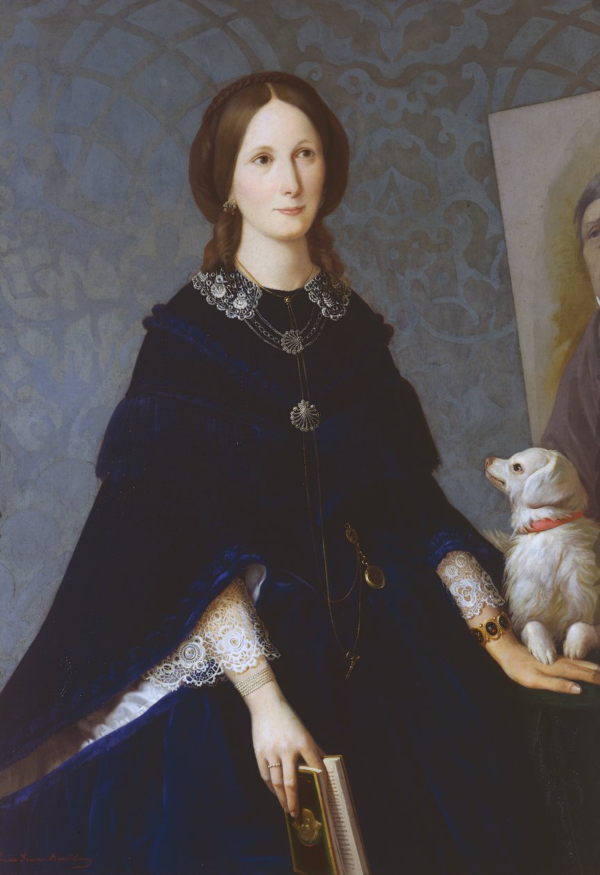 Self-portrait, circa 1865, painting by Louisa Grace Bartolini (1818-1865), oil on canvas بواسطة لويزا جريس بارتوليني