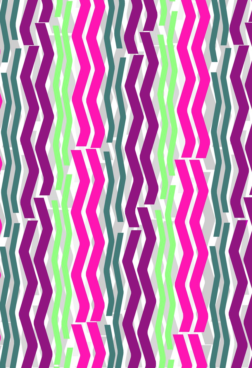 Zig Zig Stripes ، 2014 Digital Media بواسطة لويزا هيريفورد