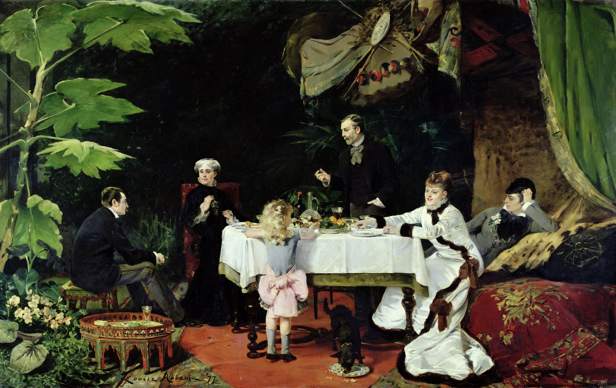 غداء في المعهد الموسيقي ، 1877 بواسطة لويز أبيما