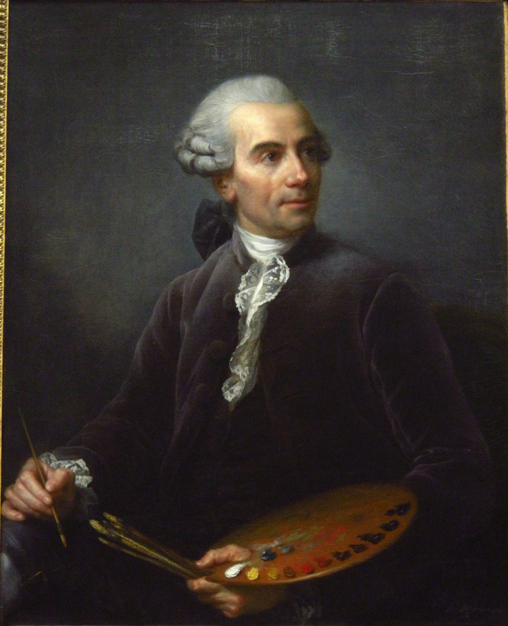 صورة لجوزيف فيرنت (1714-1789) ، رسام فرنسي بواسطة إليزابيث لويز فيجي ليبرون