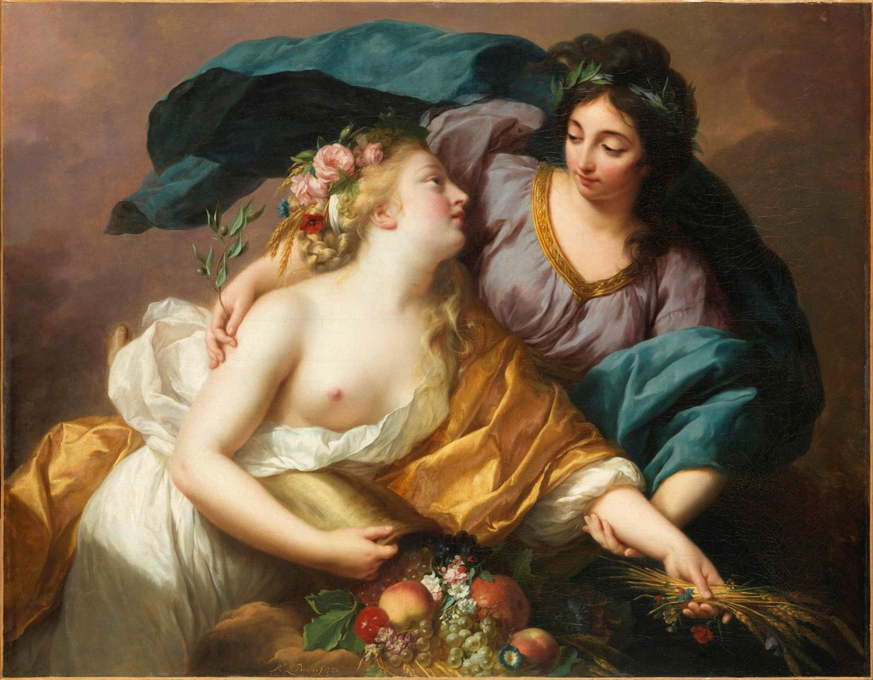 السلام يجلب الوفرة السلام يعيد الوفرة ، 1780. بواسطة إليزابيث لويز فيجي ليبرون
