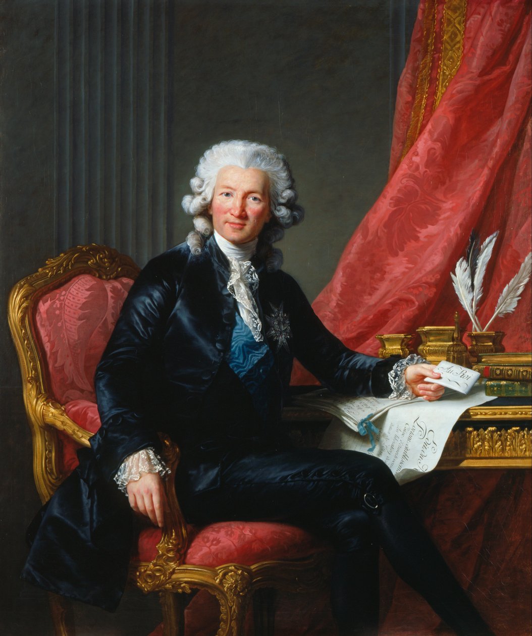 صورة تشارلز ألكسندر دي كالون 1734-1802 ، 1784. بواسطة إليزابيث لويز فيجي ليبرون