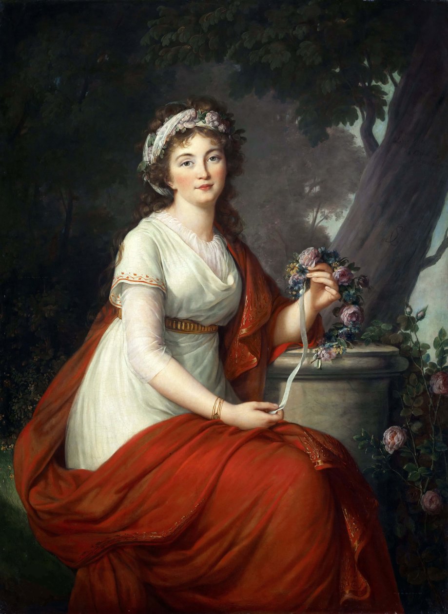 صورة للكونتيسة تاتيانا فاسيليفنا يوسوبوفا ، ني فون إنجلهارت 1769-1841 ، 1797. بواسطة إليزابيث لويز فيجي ليبرون