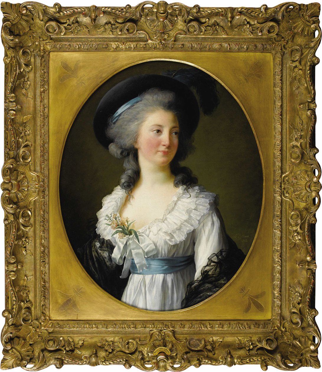 صورة مدام دي موريتون كونتيسة شابريلان ، 1782. بواسطة إليزابيث لويز فيجي ليبرون