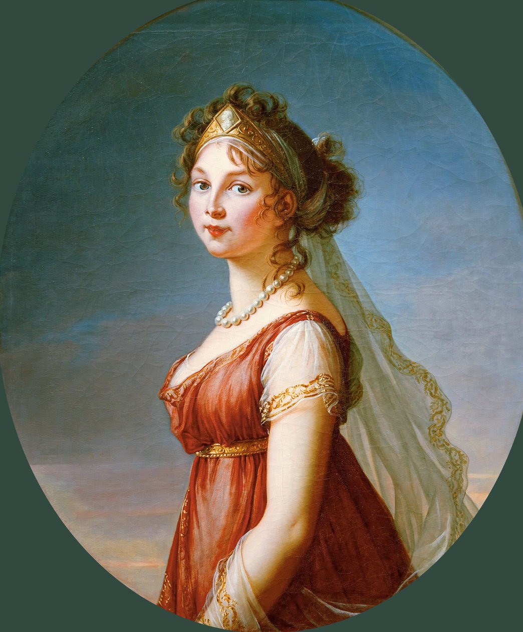 صورة للملكة لويز من بروسيا 1776-1810 ، 1802. بواسطة إليزابيث لويز فيجي ليبرون
