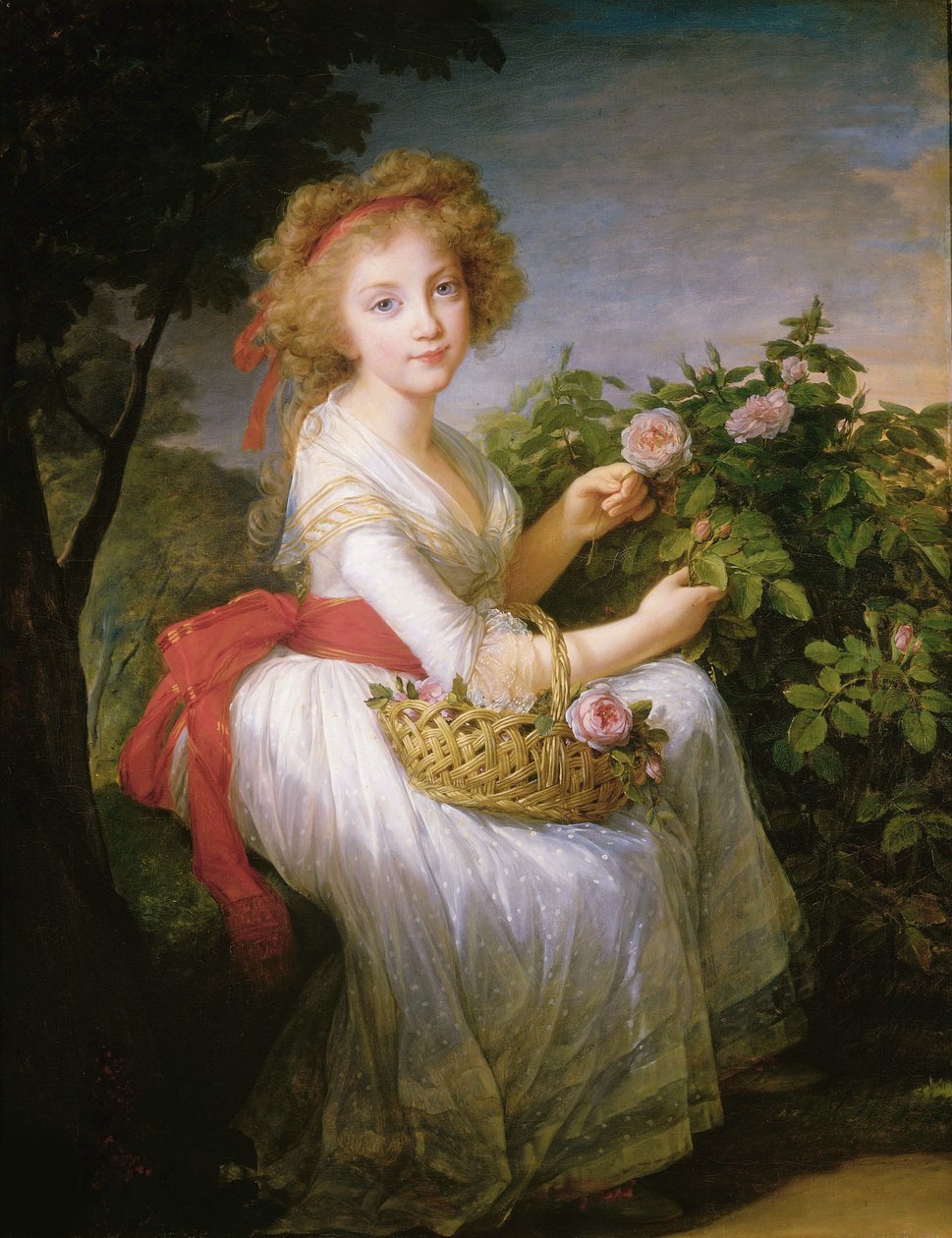 الأميرة ماريا كريستينا من نابولي وصقلية 1779-1849 ، ج. 1790. بواسطة إليزابيث لويز فيجي ليبرون