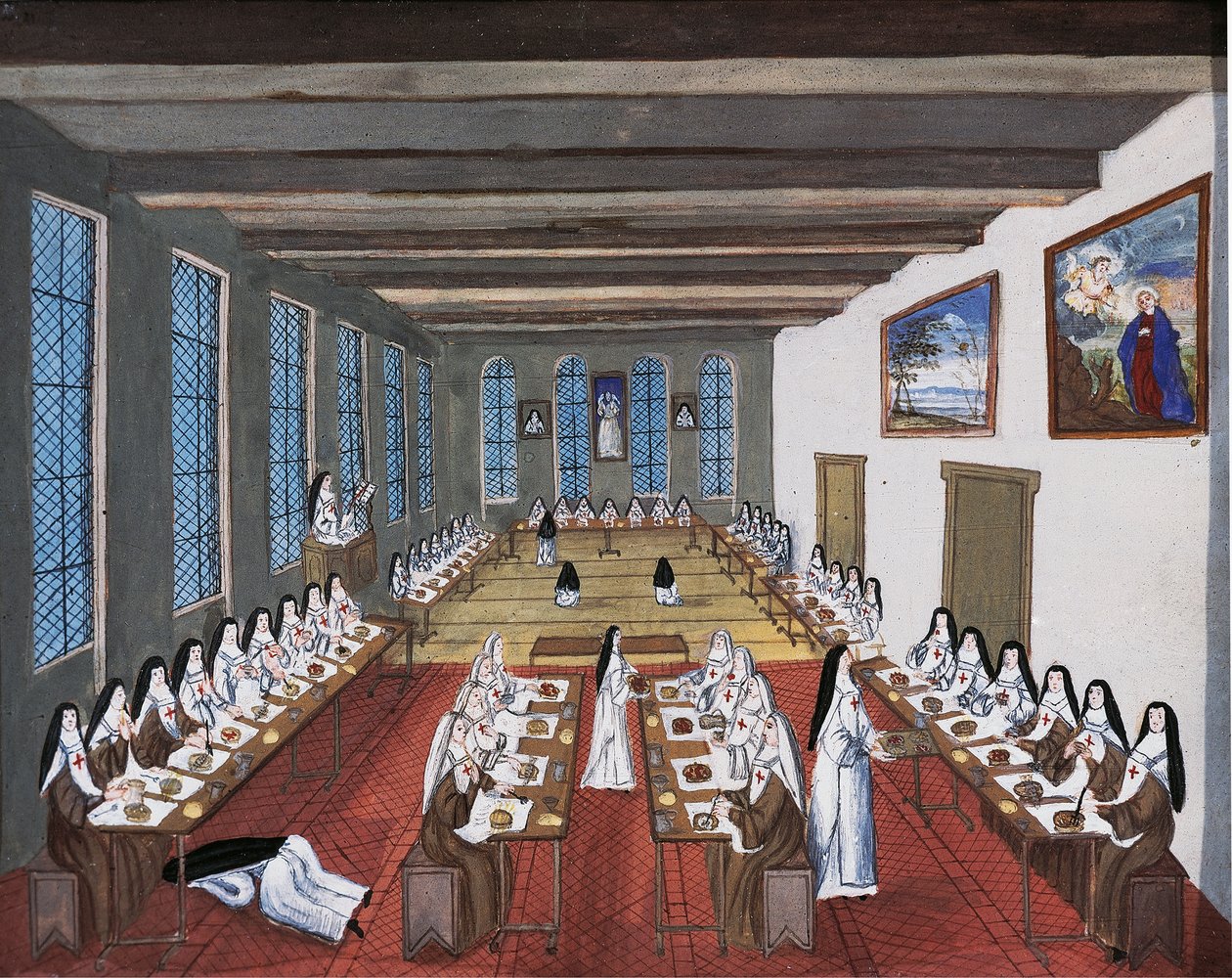 Port-Royal des Champs Abbey ، قاعة طعام بواسطة لويز ماجديلين هورتيميل
