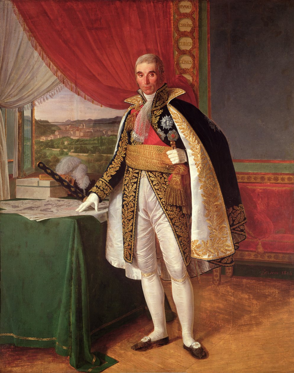 المارشال أندريه ماسينا (1758-1817) دوق ريفولي ، 1814 بواسطة لويز ماري جين هيرسينت