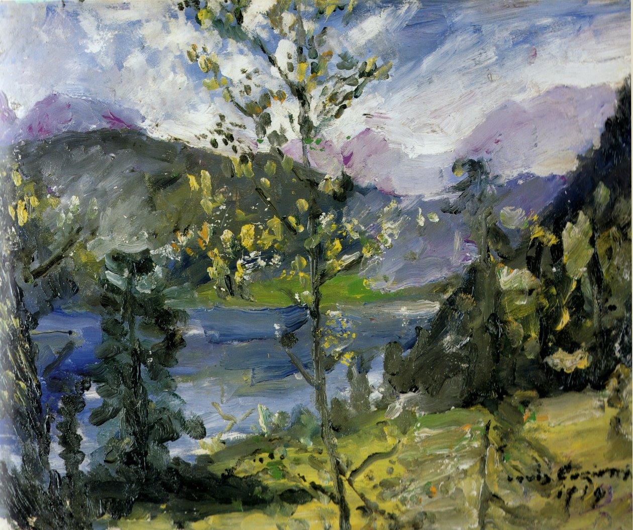 ثلج أكتوبر على Walchensee بواسطة لوفيس كورنث