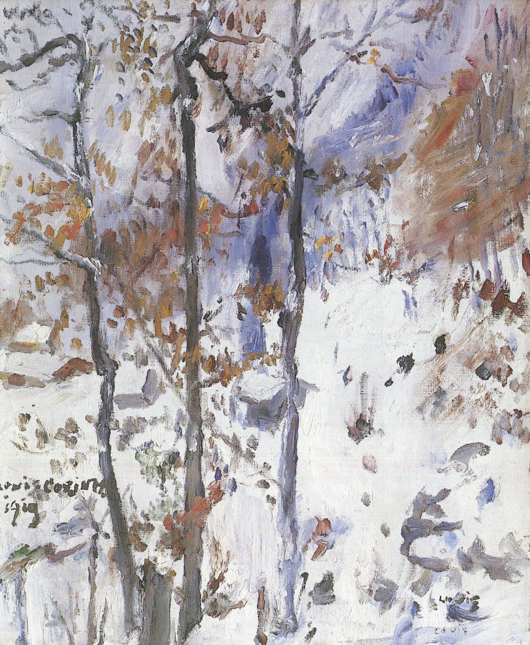 Walchensee والمناظر الطبيعية الثلجية بواسطة لوفيس كورنث