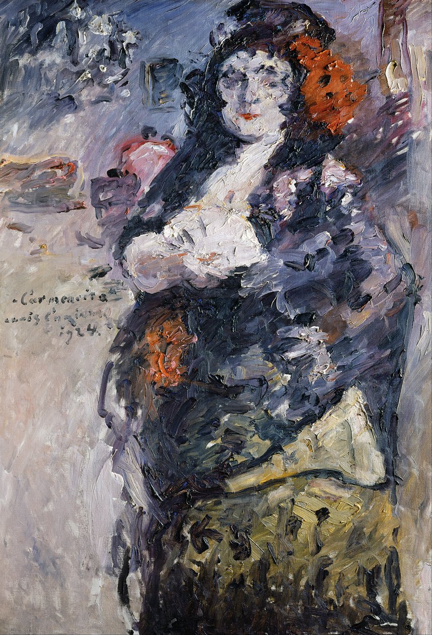كارمنسيتا، صورة لشارلوت بيريند كورينث باللباس الإسباني بواسطة لوفيس (1858 1925) كورنثوس