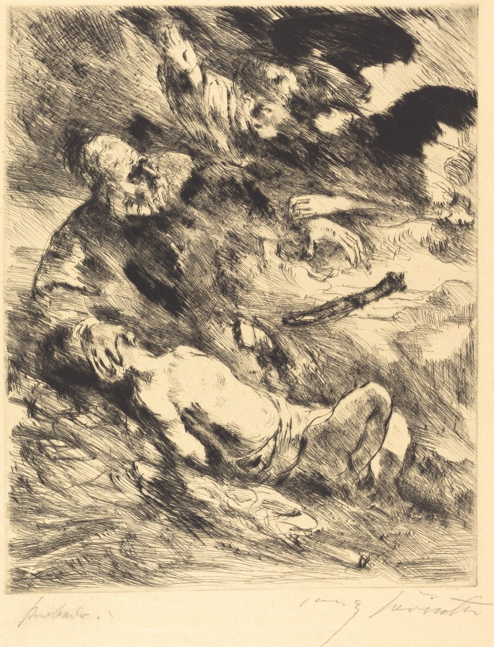 Die Opferung Isaacs The Sacrifice of Isaac، 1920. يموت أوبفيرونج إسحاق ذبيحة إسحاق ، 1920. بواسطة لوفيس كورنث