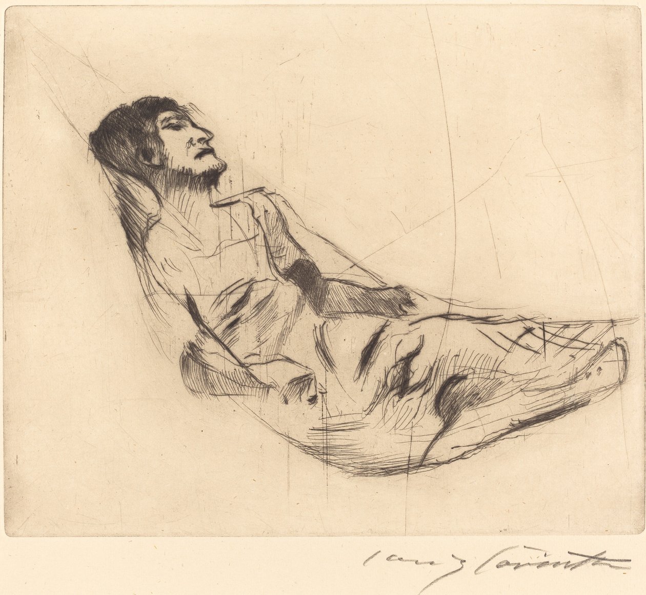 في Hammock II In the Hammock II ، 1920. بواسطة لوفيس كورنث