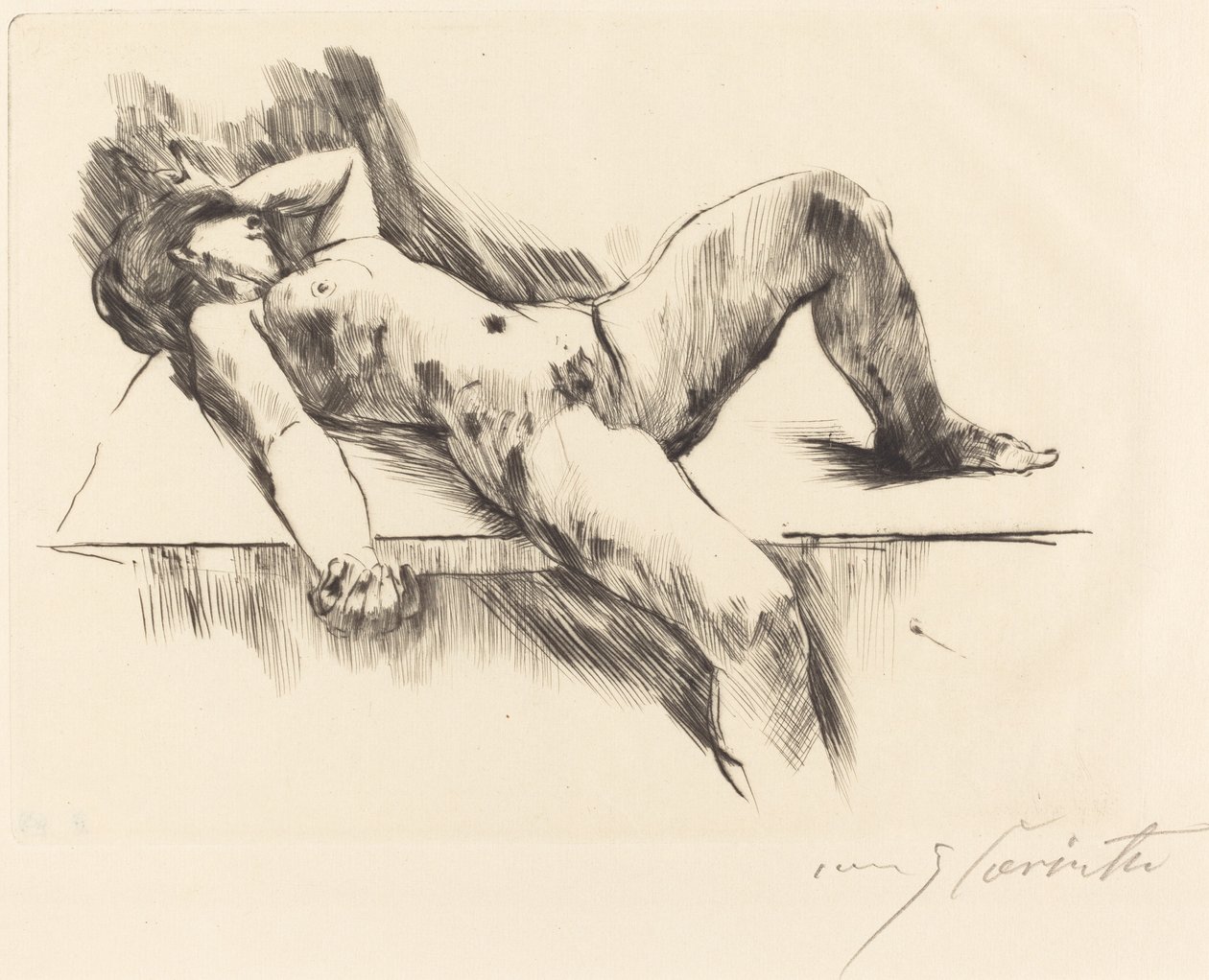 مستلق أنثى عارية III ، 1913. بواسطة لوفيس كورنث