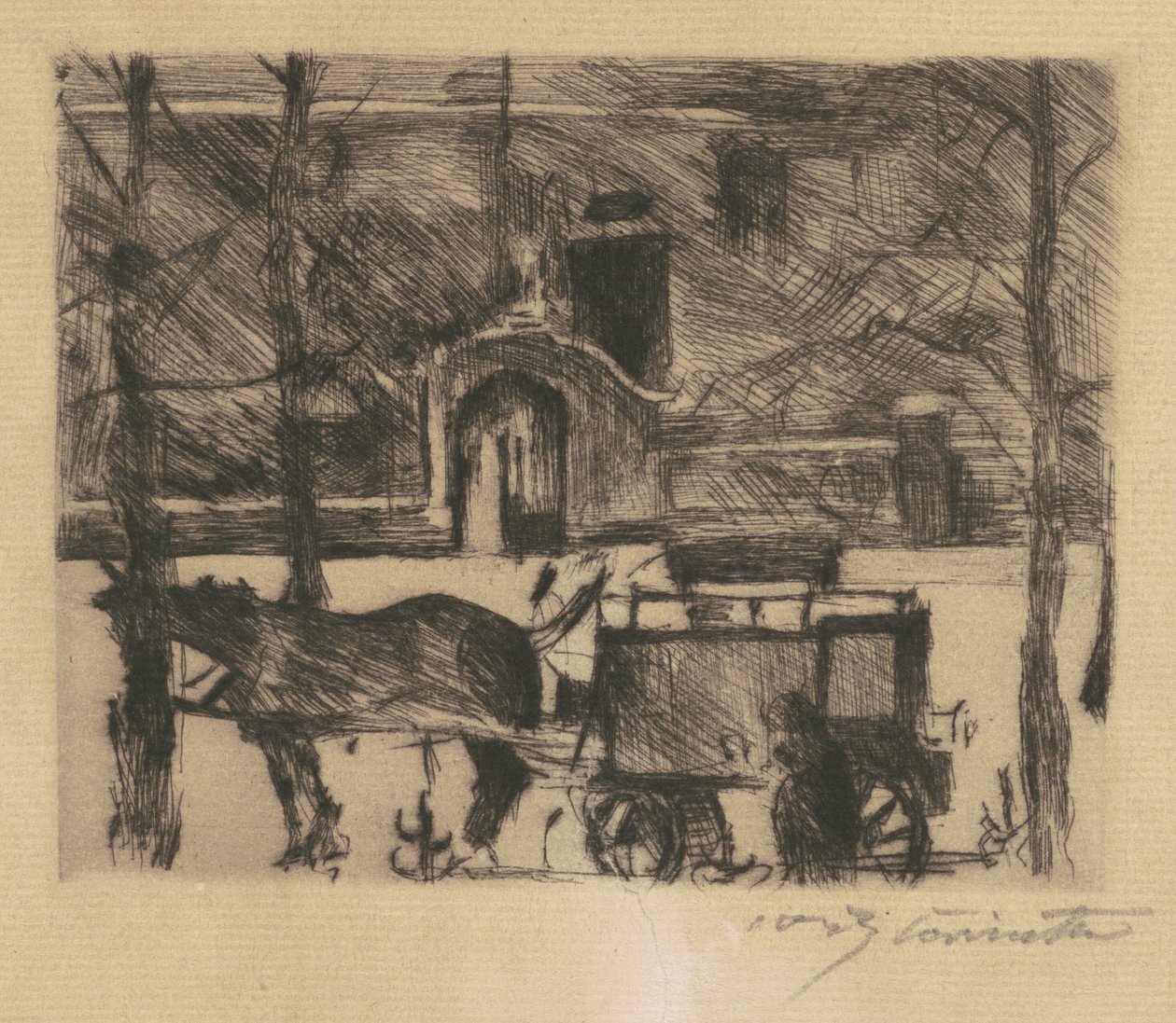 عربة ميلك واجن ، 1916. بواسطة لوفيس كورنث