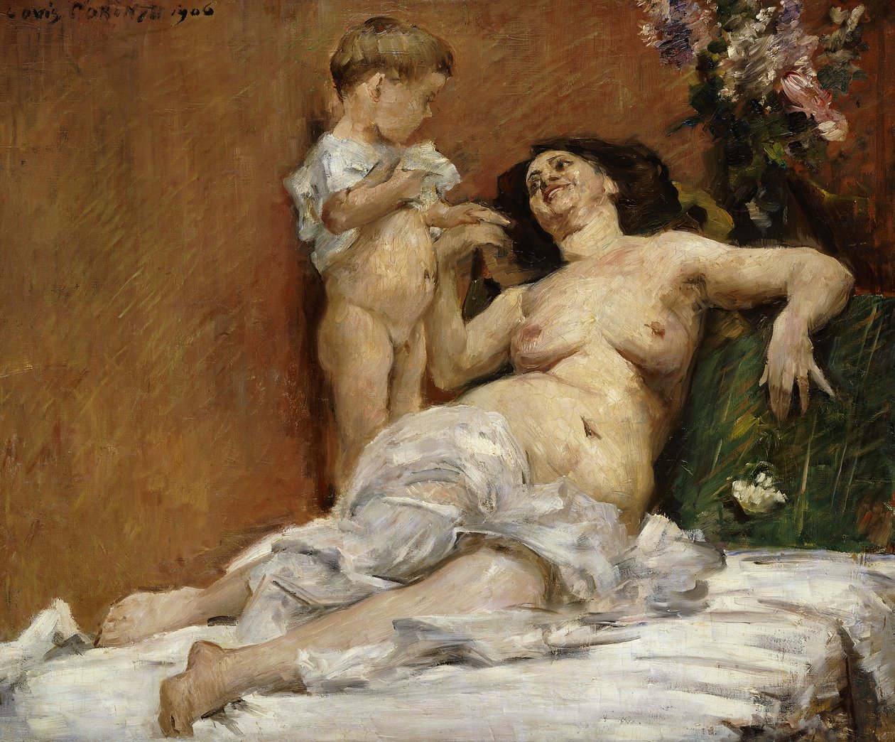 أم وطفل؛ الأم والطفل ، 1906 بواسطة لوفيس كورنث