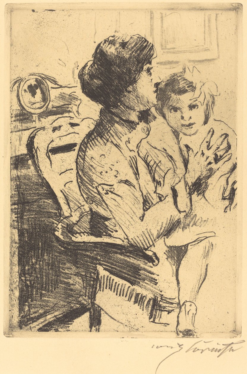 الأم والطفل الأم والطفل ، 1911. بواسطة لوفيس كورنث