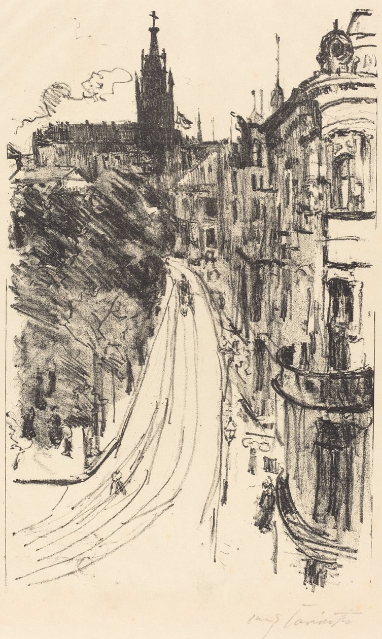 Strasse في شارع Koenigsberg في Koenigsberg ، 1918. بواسطة لوفيس كورنث