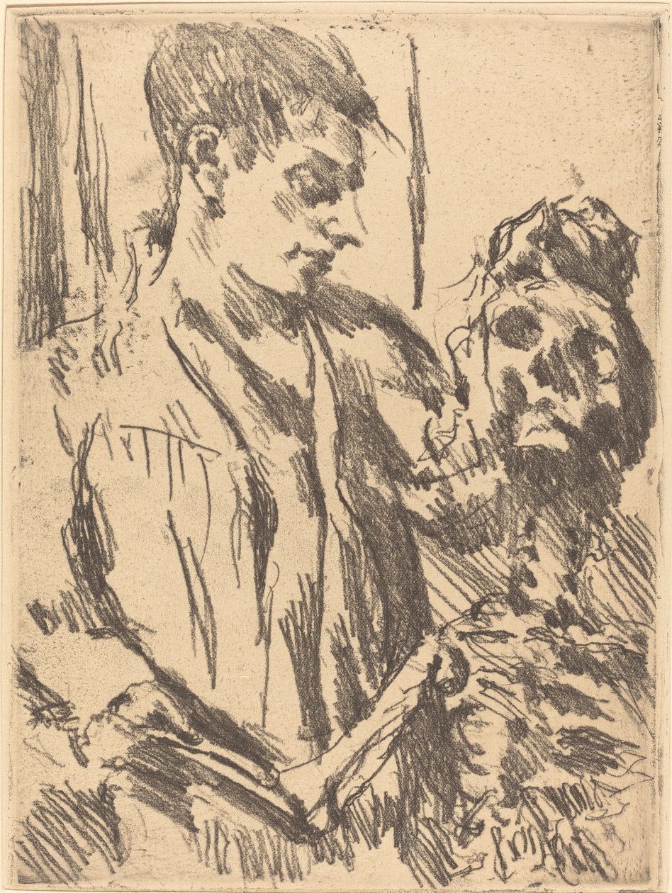 Tod und Jüngling Death and the Young Man ، نُشر عام 1921 في عام 1922. بواسطة لوفيس كورنث