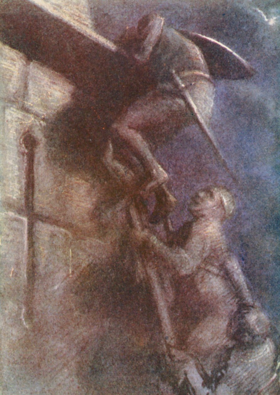 رسم توضيحي لقصص الحروب الصليبية (طباعة حجرية ملونة) بواسطة Lowes Dalbiac Luard