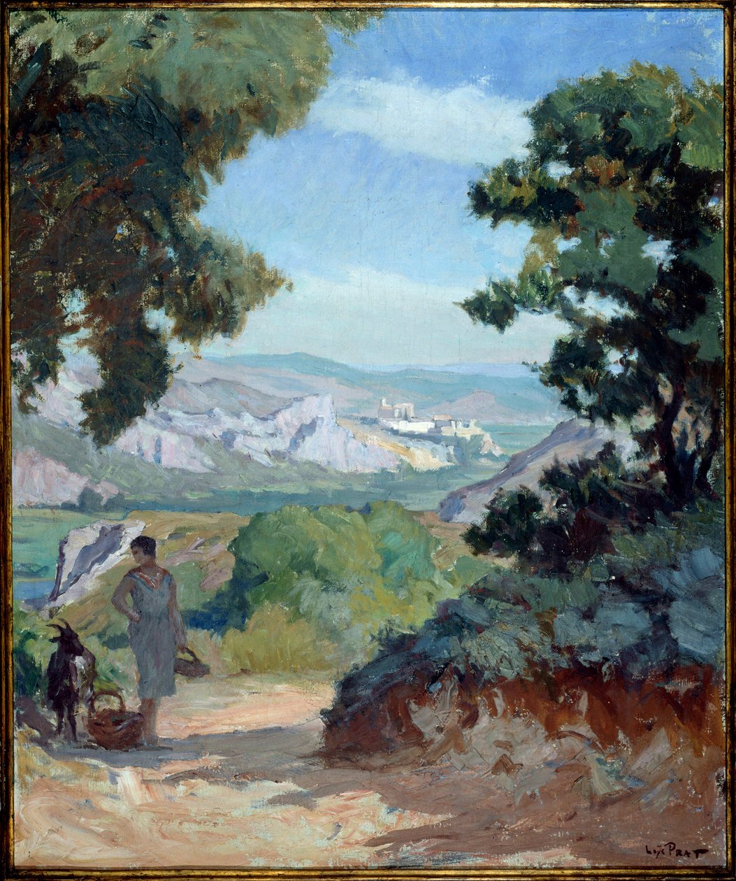 رسم المناظر الطبيعية الرودانية لجوزيف لويس برات (1879-1934) ، القرن العشرين. بواسطة Loys Prat