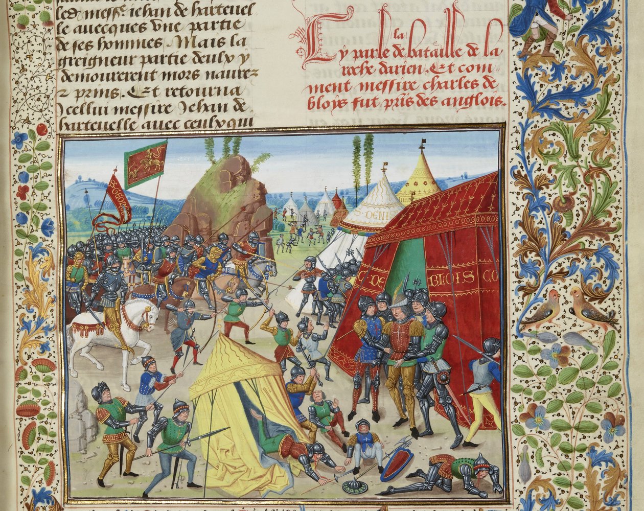 تم أسر تشارلز بلوا في معركة لاروش ديرين ، حوالي 1470-1475. بواسطة لويست ليدت