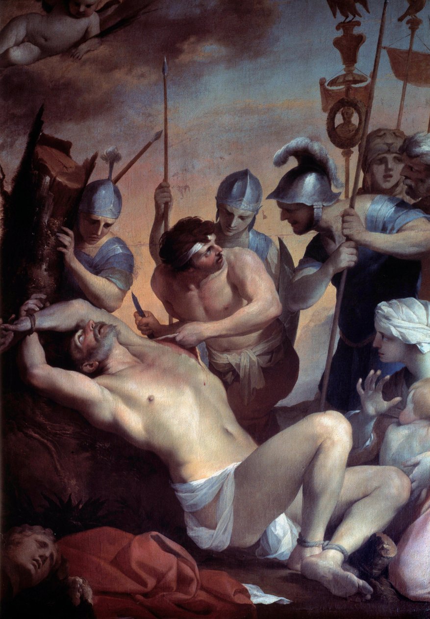 استشهاد القديس بارتيليمي. لوحة لوبين بوجين (1612-1663) بواسطة لوبين بوجين