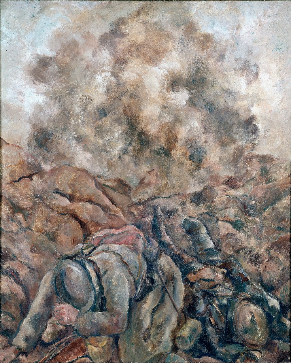 الحرب العالمية الأولى: "" Au Front "" لوحة لوك ألبرت مورو (1881-1948) 1914 باريس ، المتحف الوطني للفن الحديث ، مركز جورج بومبيدو بواسطة لوك ألبرت مورو