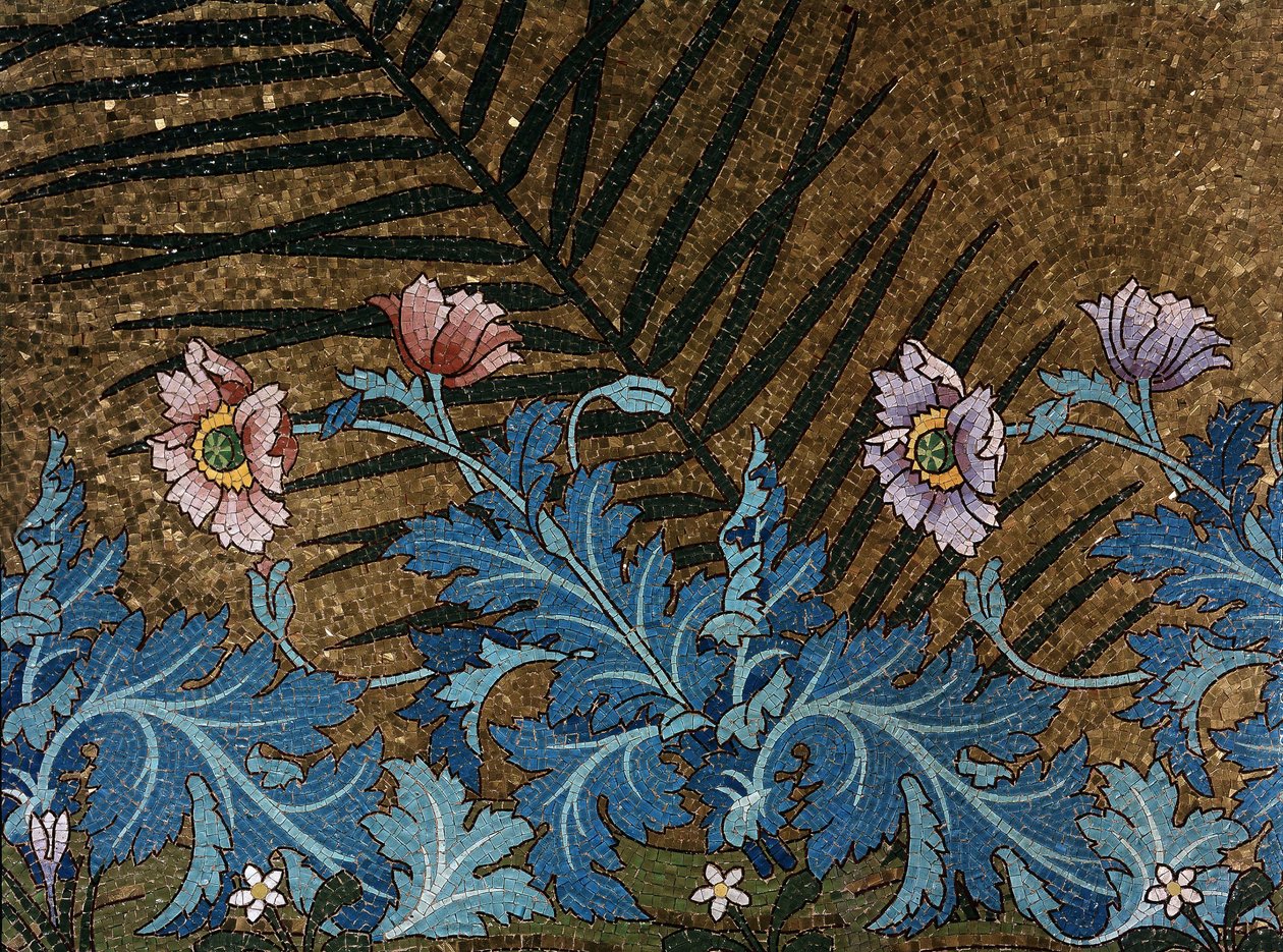 Detail of the mosaic of Pasteur