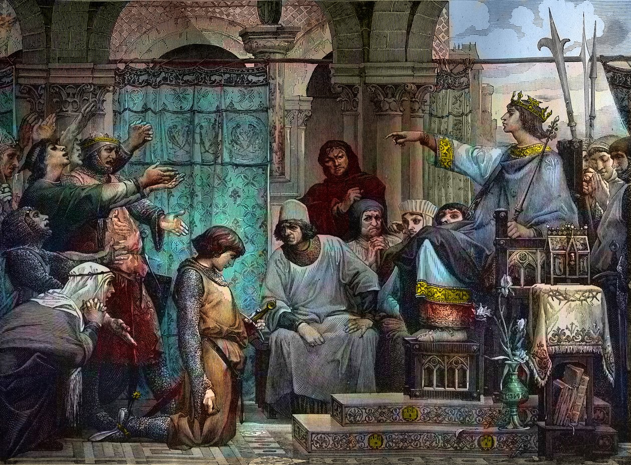 القديس لويس يدين Enguerrand IV de Coucy (1220-1310) - سانت لويس يعاقب Enguerrand IV of Coucy بواسطة لوك أوليفر ميرسون