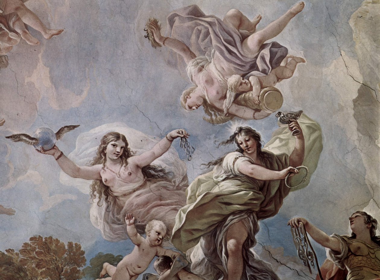 اللوحات الجدارية في معرض Palazzo Medici-Riccardi في فلورنسا بواسطة لوكا جيوردانو