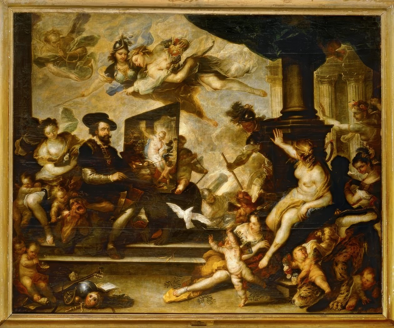 روبنز في لوحة العمل: The Allegory of Peace بواسطة لوكا جيوردانو