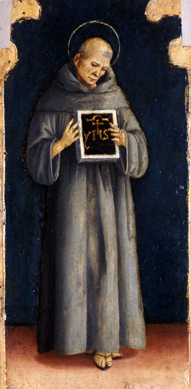 سانت برنارد سيينا ، c1515-20 (تمبرا على خشب الحور) بواسطة لوكا سينيوريلي