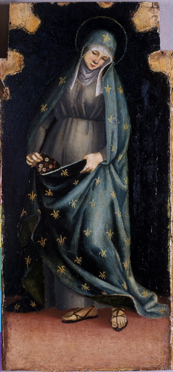 سانت كاسيلدا ، c.1515-20 (تمبرا على خشب الحور) بواسطة لوكا سينيوريلي