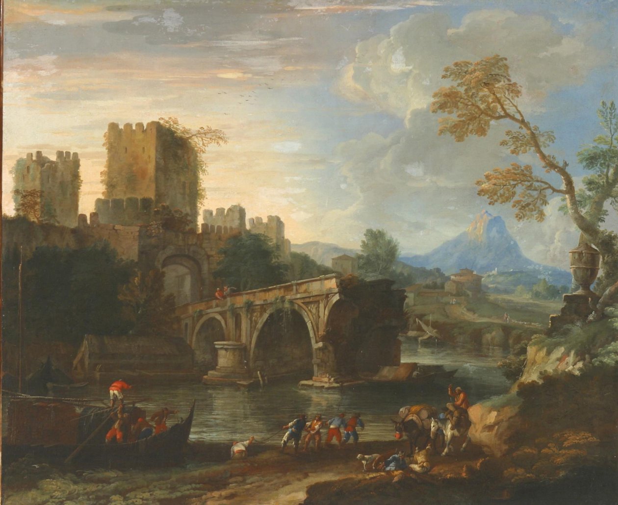 Capriccio مع الجسر المكسور. بواسطة لوكا كارليفاريس