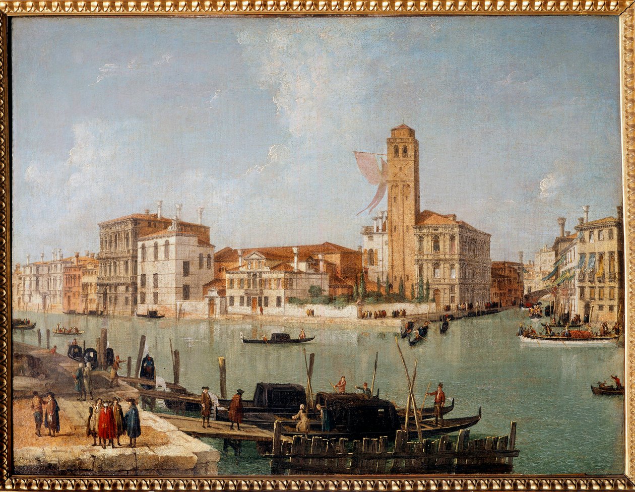 القناة الكبرى في البندقية لوحة لوكا كارنيفاريس (1663-1730) ريمس القرن الثامن عشر ، متحف الفنون الجميلة بواسطة لوكا كارليفاريس