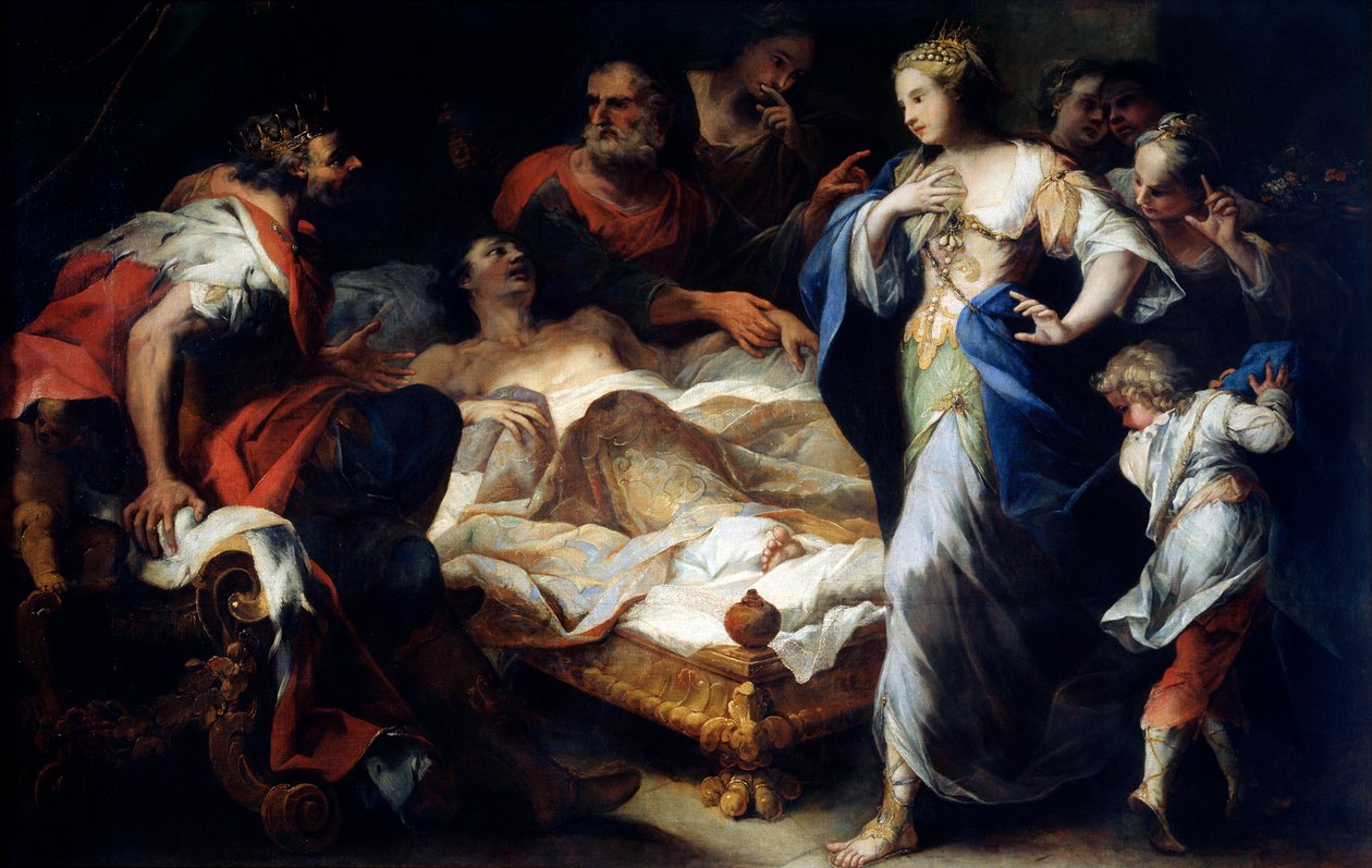Antiochus and Stratonice ، القرن السابع عشر أو أوائل القرن الثامن عشر بواسطة لوكا جيوردانو