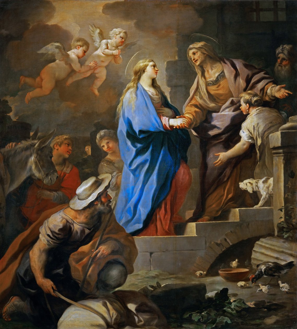 الباروك: The Visitation par Giordano، Luca (1632-1705)، ca 1696. زيت على قماش ، 206x187. متحف تاريخ الفن ، فيين بواسطة لوكا جيوردانو