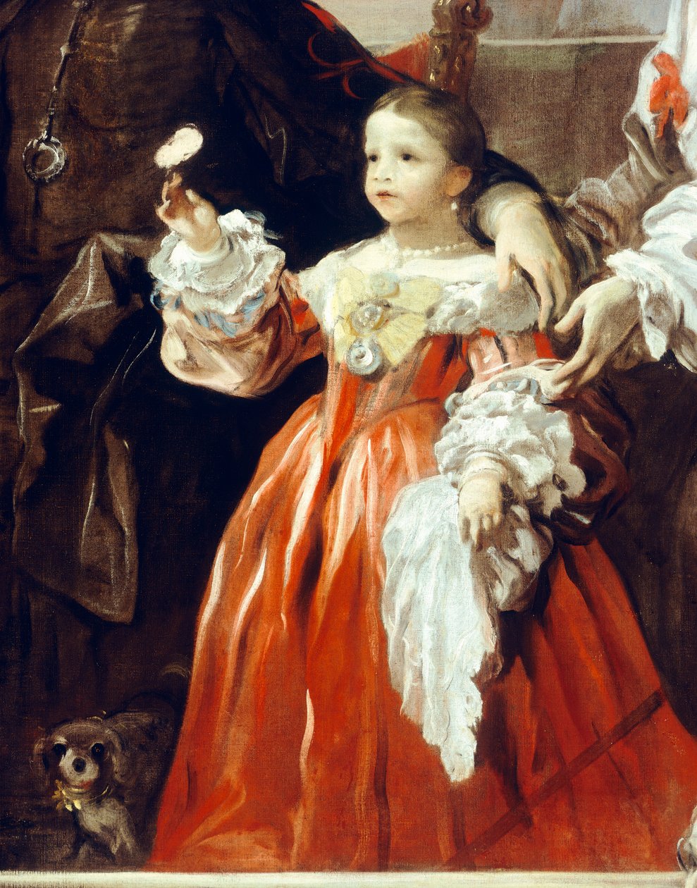 شخصية الطفولة ، تفاصيل من Homage إلى Velazquez لكونت سانتيستيبان بواسطة لوكا جيوردانو