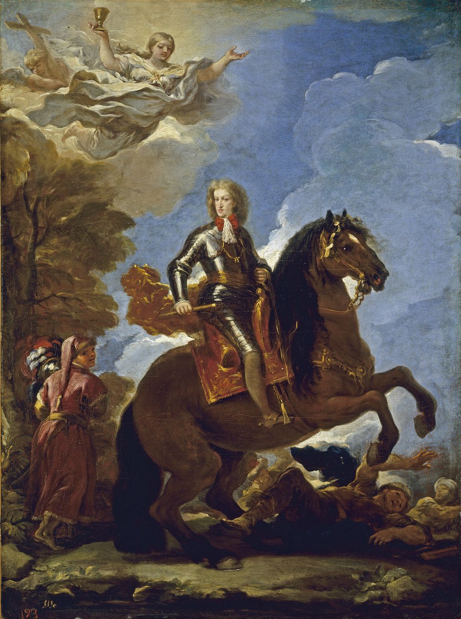 صورة الفروسية لتشارلز الثاني ملك إسبانيا ، قبل 1694 بواسطة لوكا جيوردانو