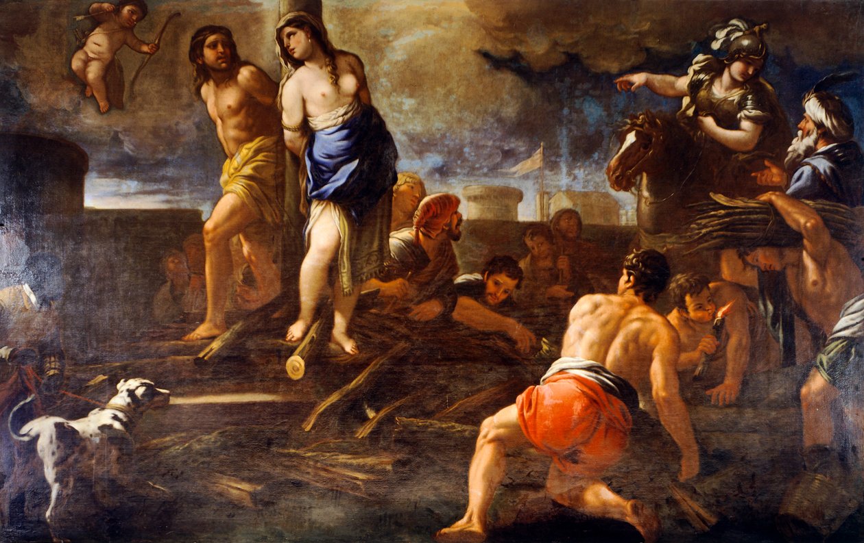 Olindo and Sophronia بواسطة Luca Giordano (1632-1705) ، زيت على قماش بواسطة لوكا جيوردانو