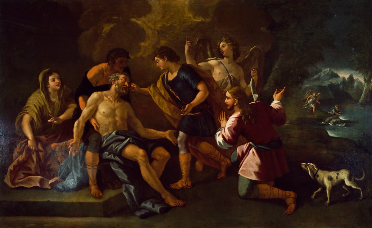 لوحة للوكا جيوردانو (1632-1705) محفوظة في ألفيتو تاون هول ، لاتسيو. إيطاليا بواسطة لوكا جيوردانو