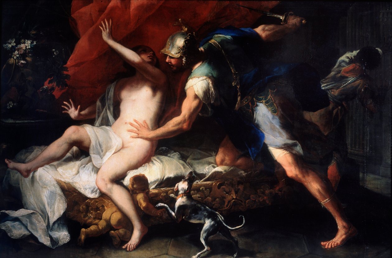 Tarquinius و Lucretia. بواسطة لوكا جيوردانو