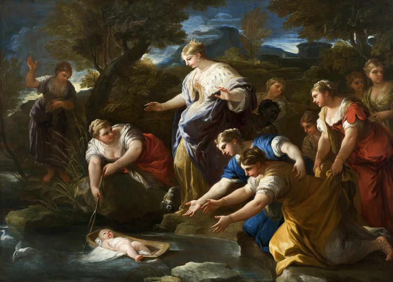 اكتشاف موسى ، 1685-1690 بواسطة لوكا جيوردانو