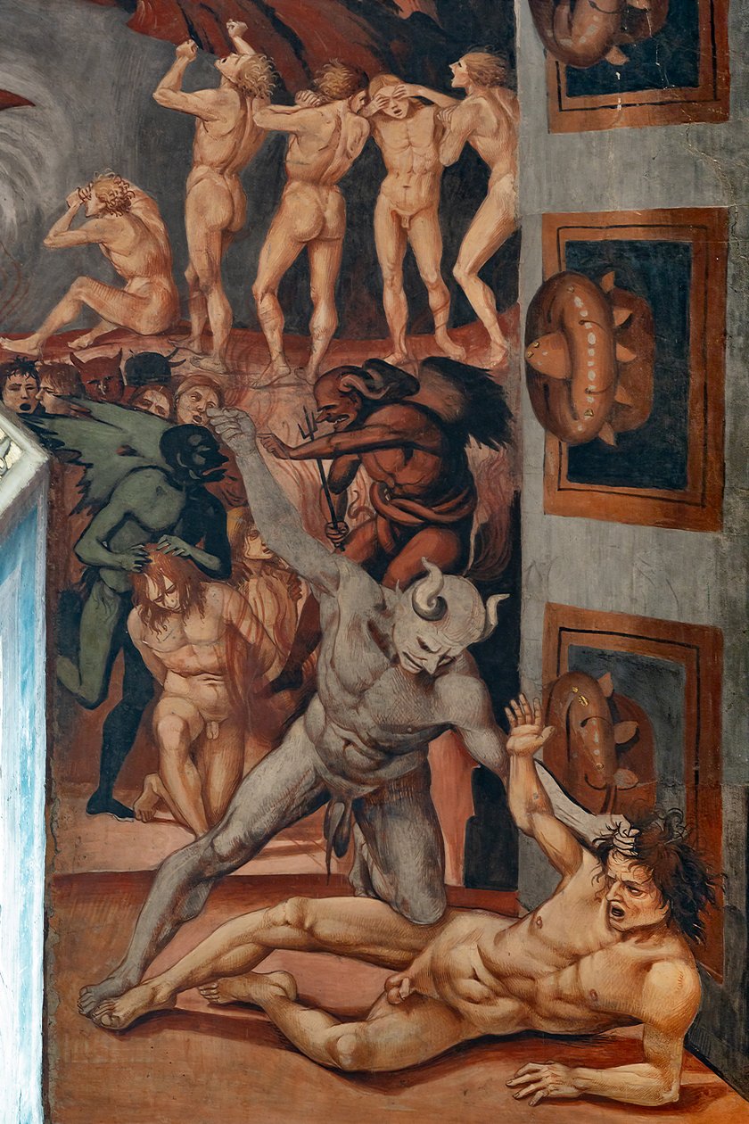 Call to Hell ، fdetail يظهر Antehell ، مأخوذ من وصف Dante بواسطة لوكا سينيوريلي