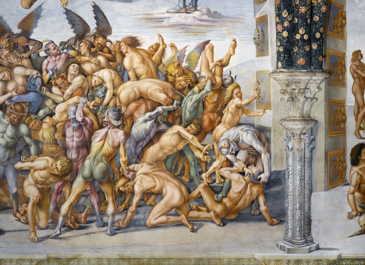 ملعون في الجحيم ، من دورة في الهواء الطلق في Last Judgment بواسطة لوكا سينيوريلي