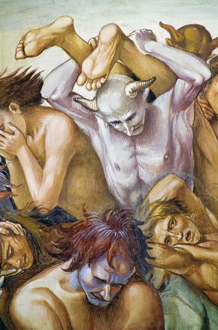 ملعون في الجحيم ، من دورة في الهواء الطلق في Last Judgment بواسطة لوكا سينيوريلي