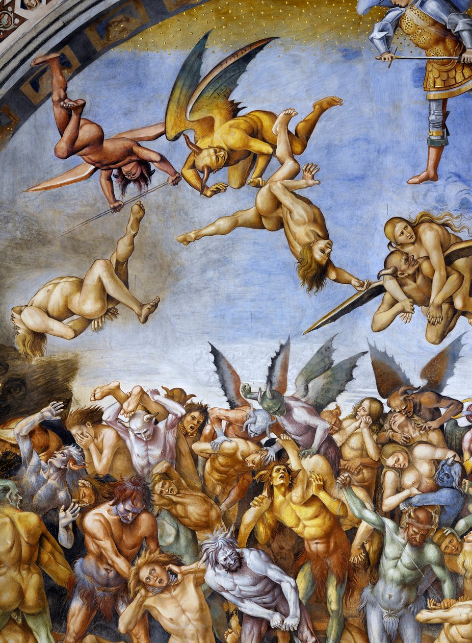 ملعون في الجحيم ، من دورة في الهواء الطلق في Last Judgment بواسطة لوكا سينيوريلي